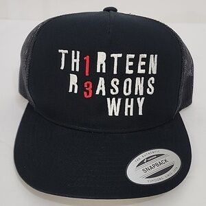 Thirteen Reasons Why Trucker Hat Netflix TV Show Snapback Cap NWT